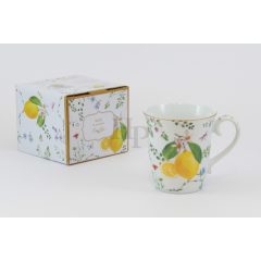 Porcelánbögre 275ml, Fleurs et Citrons