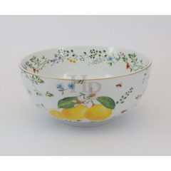 Porcelántál 23cm, Fleurs et Citrons