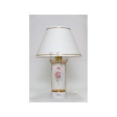   Hollóházi porcelán Pannónia szerelt lámpa búrával 9301, Hajnalka (46cm)