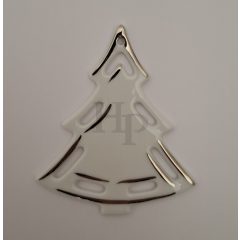 9518 Karácsonyfa dísz platina, fenyő