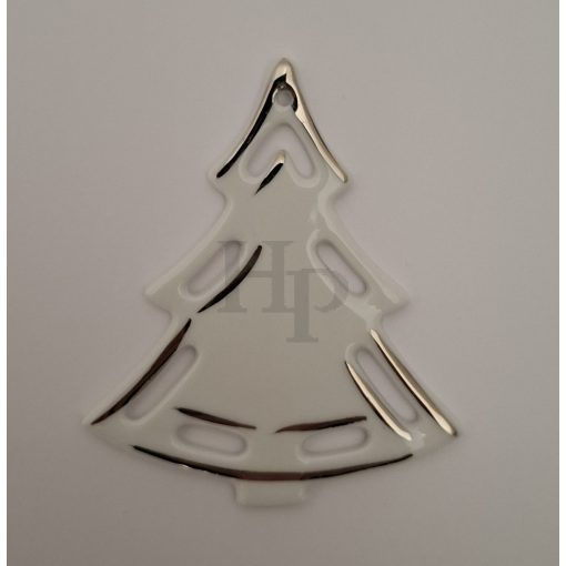 9518 Karácsonyfa dísz platina, fenyő