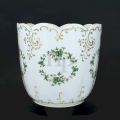 Hollóházi porcelán kaspó 9015, Erika (23,5cm)