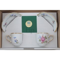 Hollóházi porcelán 243 Mokka duó 1803/Hajnalka