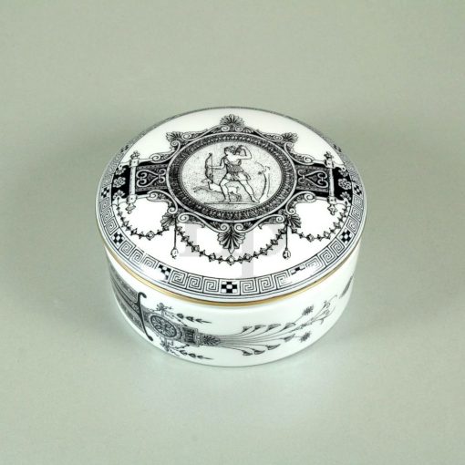 Hollóházi porcelán bonbonier 650, Korintosz (7,5 cm)