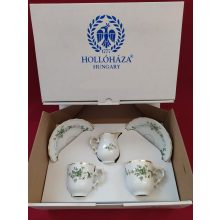 Hollóházi porcelán  Pannónia 3 részes Vera szett, Erika 