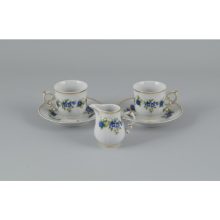 Hollóházi porcelán Pannónia 3 részes Vera szett, Szeder 
