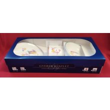 Hollóházi gyermekkészlet, 3 részes, Unikornis 