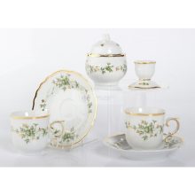 Hollóházi porcelán Pannónia Kati szett, Erika (4 részes)