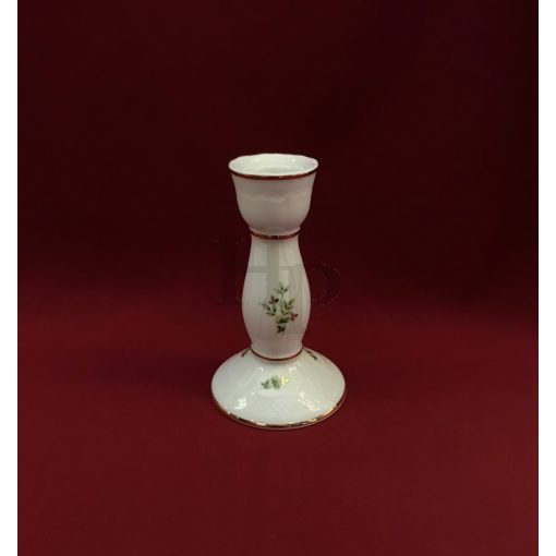 Hollóházi porcelán Pannónia gyertyatartó, Erika (13cm) 
