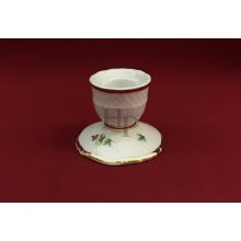 Hollóházi porcelán Pannónia mini gyertyatartó, Erika (5cm)