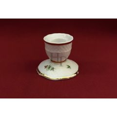   Hollóházi porcelán Pannónia mini gyertyatartó, Erika (5cm)