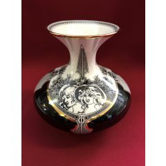 Hollóházi porcelán váza 5108, Női fejek (15,5cm) 