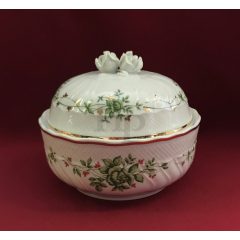 Hollóházi porcelán Pannónia kekszes, Erika (14cm) 