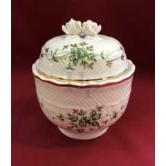 Hollóházi porcelán Pannónia doboz, Erika (13cm) 
