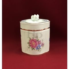   Hollóházi porcelán Pannónia rózsás bonbonier 659, Hajnalka (11cm) 