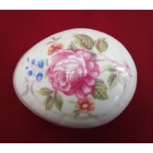 Hollóházi porcelán Pannónia tojás alakú bonbonier 673, Hajnalka (8*6cm) 