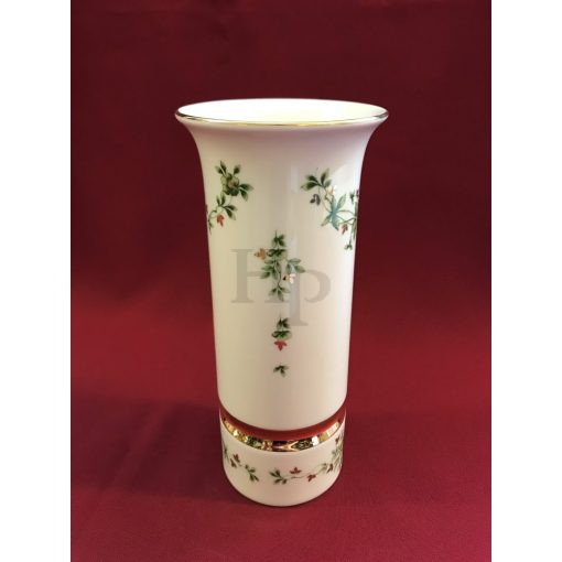 Hollóházi porcelán váza 519, Erika (20cm) 