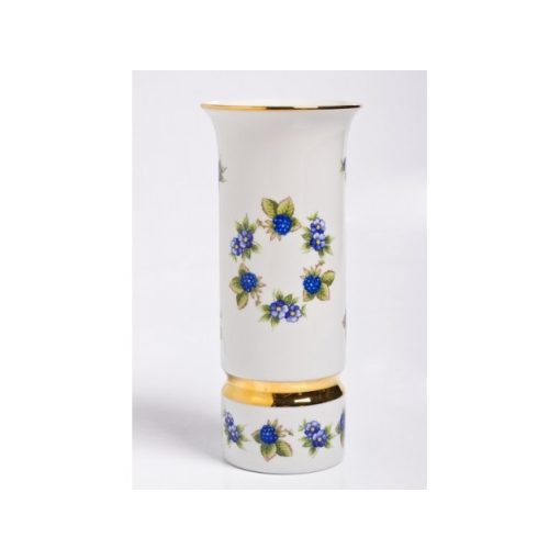 Hollóházi váza 519 Szeder (20cm) ##