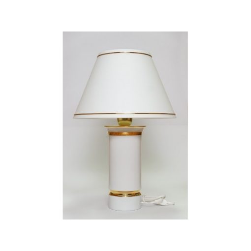 Hollóházi szerelt lámpa búrával, 9301/Arany csík (46cm)
