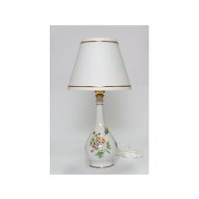 Hollóházi porcelán Pannónia szerelt lámpa búrával 9169, Hortenzia (40cm) 