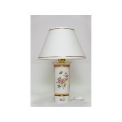   Hollóházi porcelán szerelt lámpa búrával 9301 Hortenzia (46cm) 