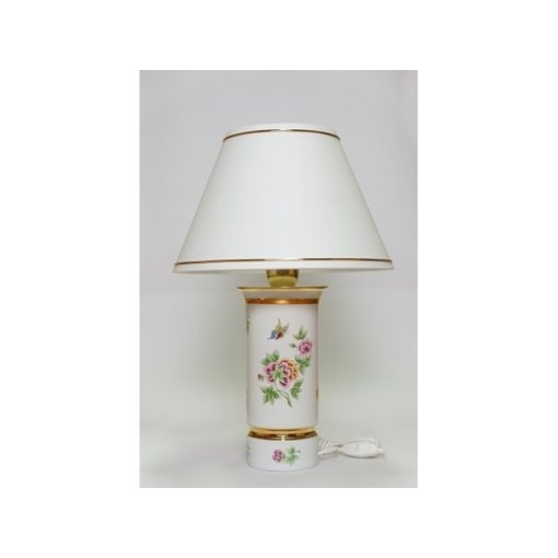 Hollóházi szerelt lámpa búrával, 9301/Hortenzia (46cm)