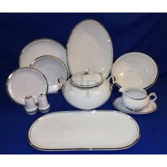 Hollóházi porcelán étkészlet, Holdfény (26 részes)