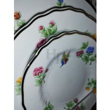 Hollóházi porcelán Pannónia étkészlet, Hortenzia (24 részes) 