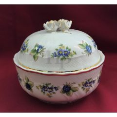 Hollóházi porcelán Pannónia kekszes ,Szeder (14cm) 