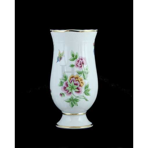 Hollóházi porcelán Pannónia váza 5059, Hortenzia (25cm) 
