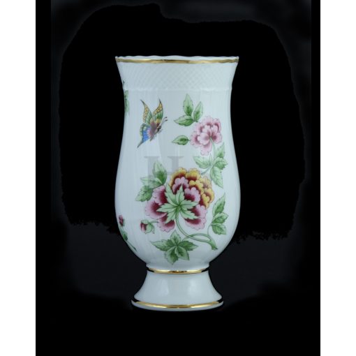 Hollóházi porcelán Pannónia váza  5061 Hortenzia (18cm) 