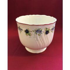 Hollóházi porcelán Pannónia kaspó 9133, Szeder (14cm) 