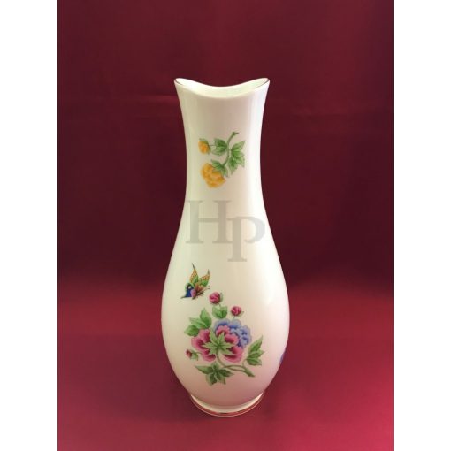 Hollóházi porcelán váza 517, Hortenzia (35cm) 