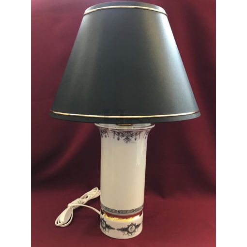 Hollóházi szerelt lámpa búrával, 9301/Korintosz (46cm)