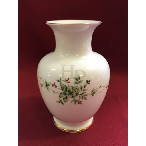 Hollóházi porcelán váza 503, Erika (14,5cm) 