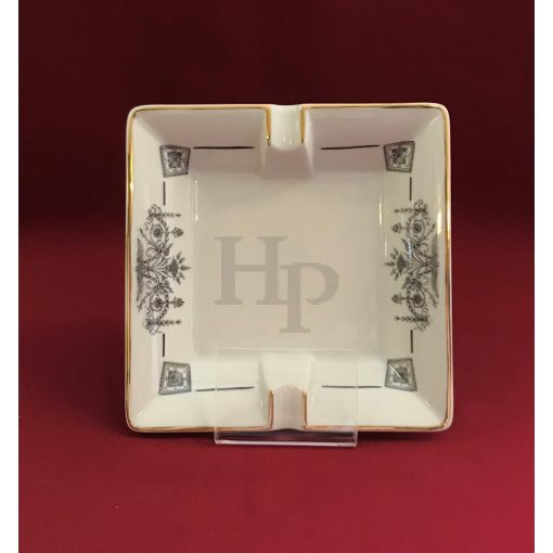 Hollóházi porcelán hamutál 7011, Korintosz (16,5cm)