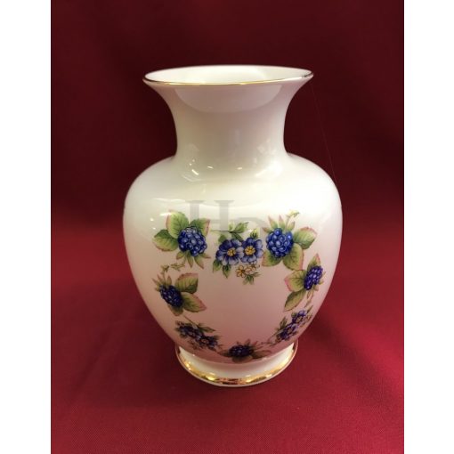 Hollóházi porcelán váza 502 Szeder (17cm) 