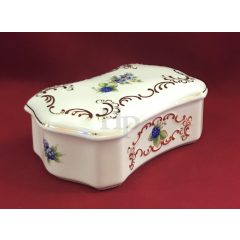 Hollóházi porcelán bonbonier 640, Szedres (15,6cm) 