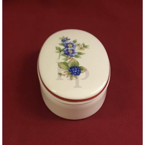 Hollóházi porcelán bonbonier 6001, Szeder (8,5*6cm) 