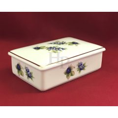 Hollóházi porcelán bonbonier 626, Szeder (14cm) 