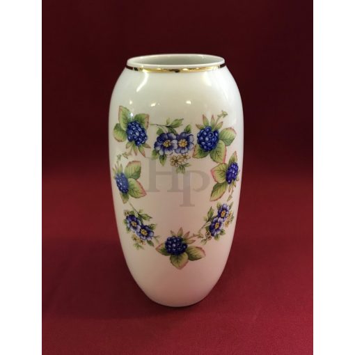  Hollóházi porcelán váza 540, Szeder (18cm) 