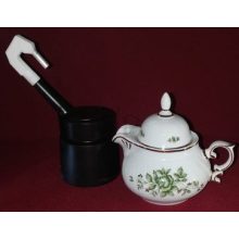 Hollóházi porcelán Pannónia szerelt kávéfőző, Erika 