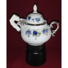 Hollóházi porcelán Pannónia szerelt kávéfőző, Szeder