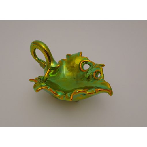 Zsolnay eozin 10522 szőlőlevél