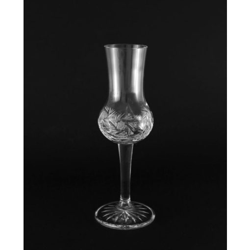 Grappa pohár, Forgó mintás, 80 ml