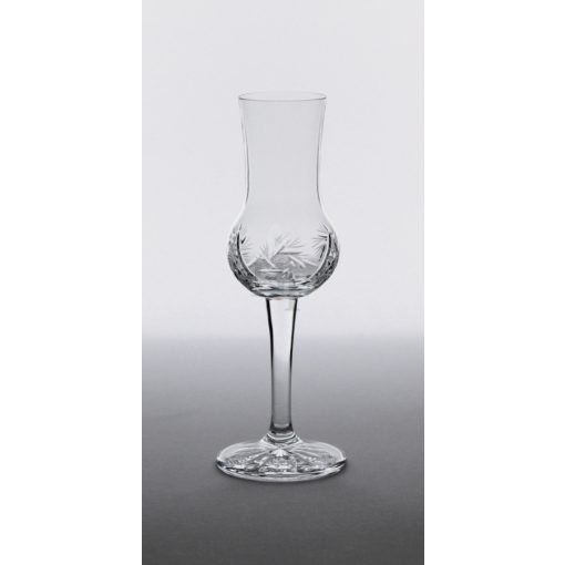 Grappa pohár, Forgó mintás, 80 ml