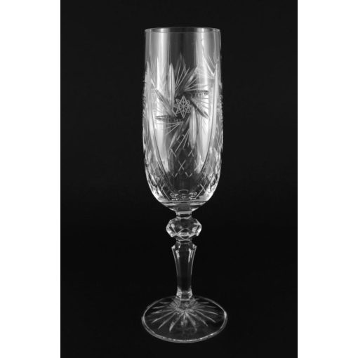 Pezsgős flőte kehely, Forgó mintás,180 ml /S7197/