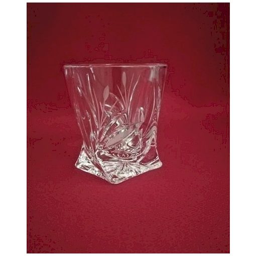 Unicum pohár, csavart, Nád mintás, 55 ml /7219/