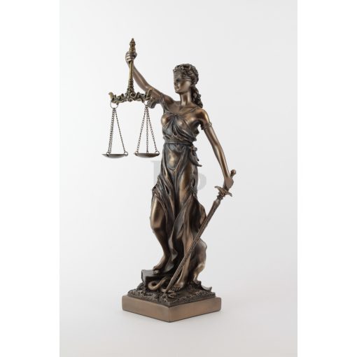 Igazság istennője Justicia szobor (29cm)+