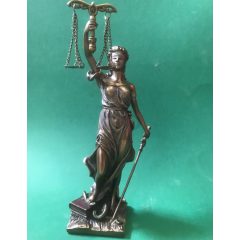 Igazság Istennője, Justicia szobor (20,5 cm) +